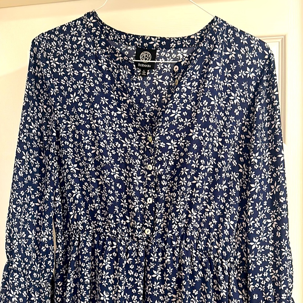 Blue and white Dress